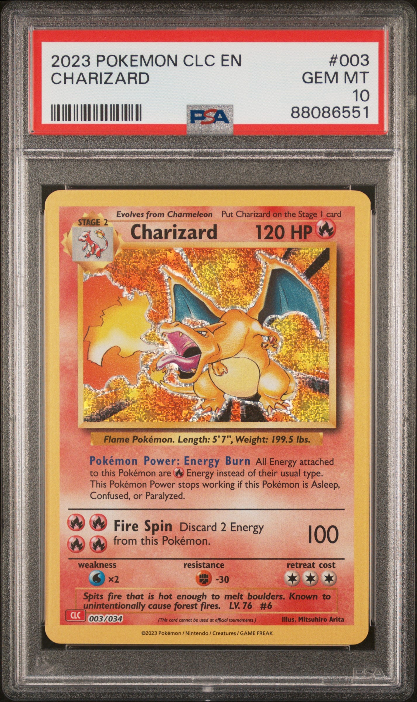 CLC Charizard #003 PSA 10