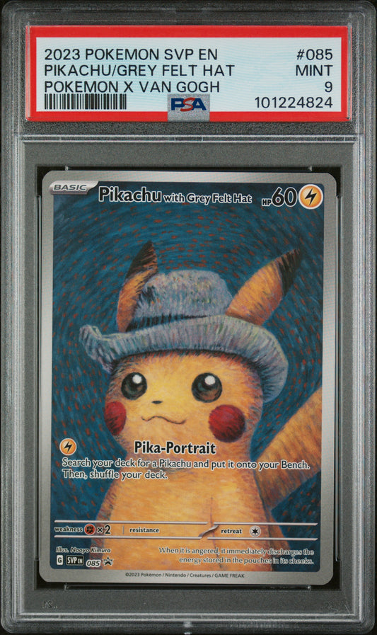 Felt Hat Pikachu #085 PSA 9