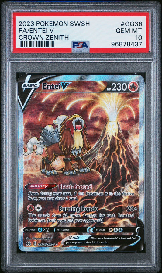 Entei V #GG36 PSA 10