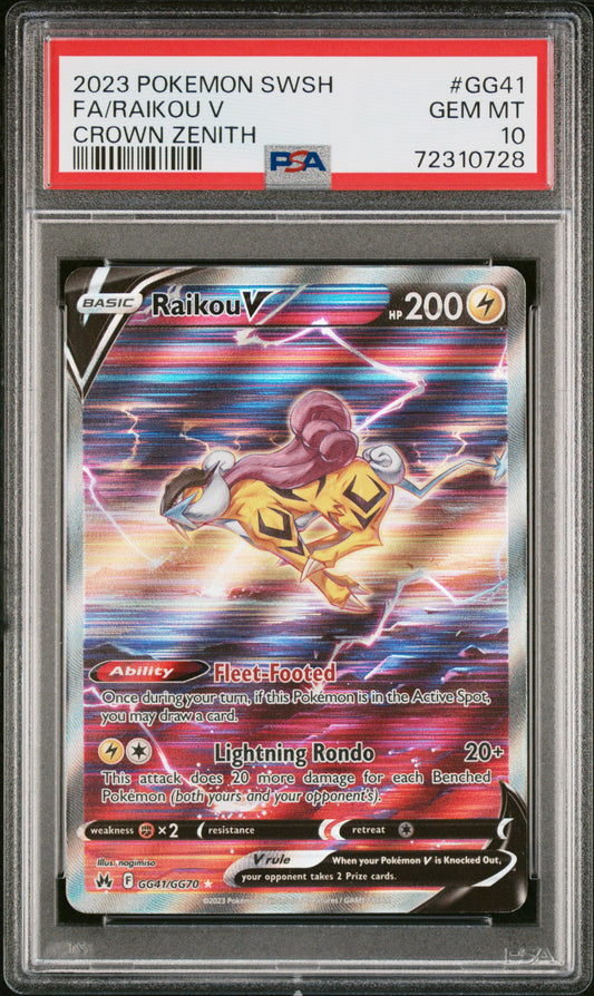 Raikou V #GG41 PSA 10