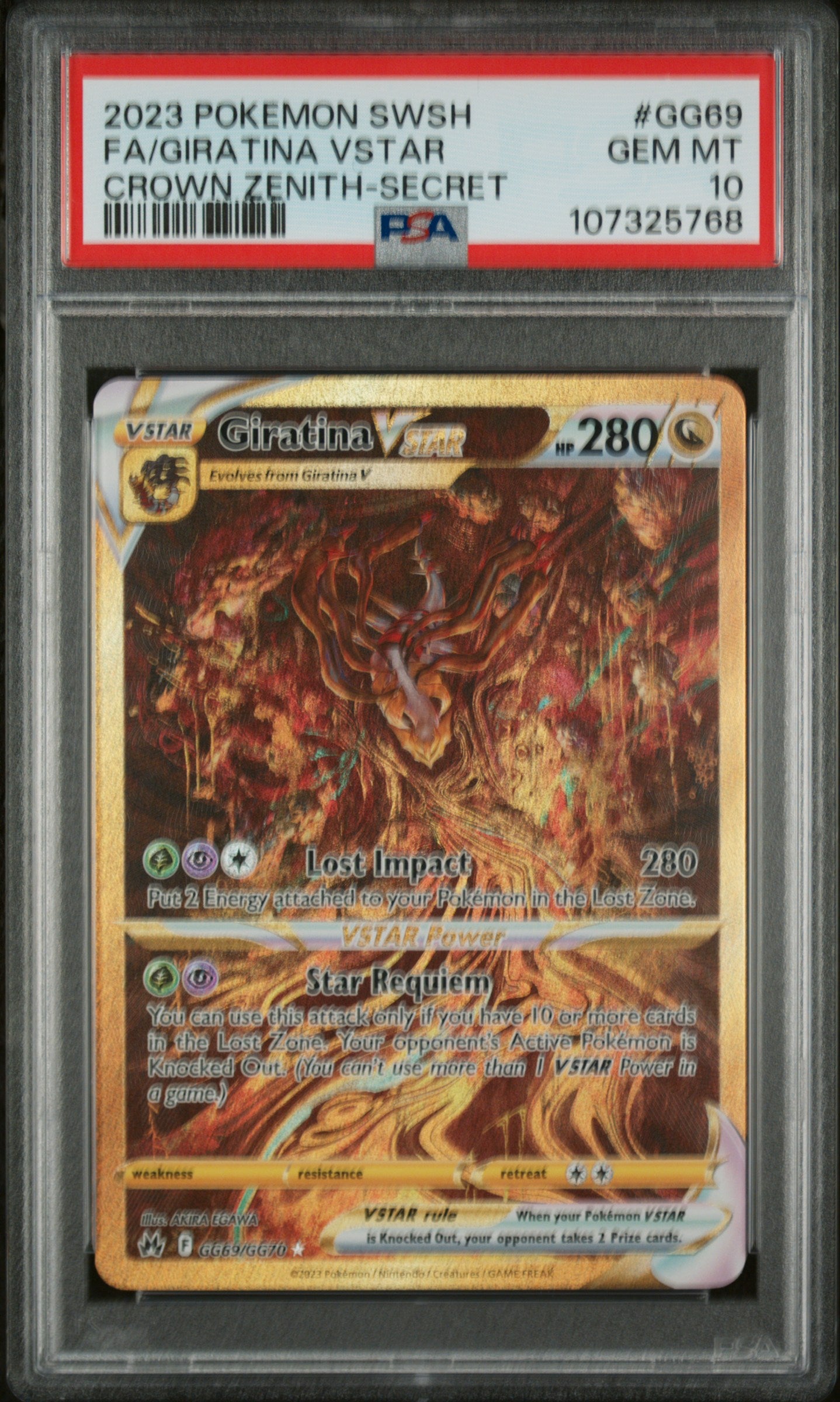 Giratina VSTAR #GG69 PSA 10