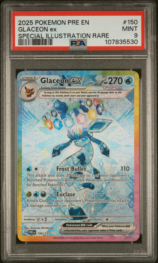 Glaceon ex #150 PSA 9