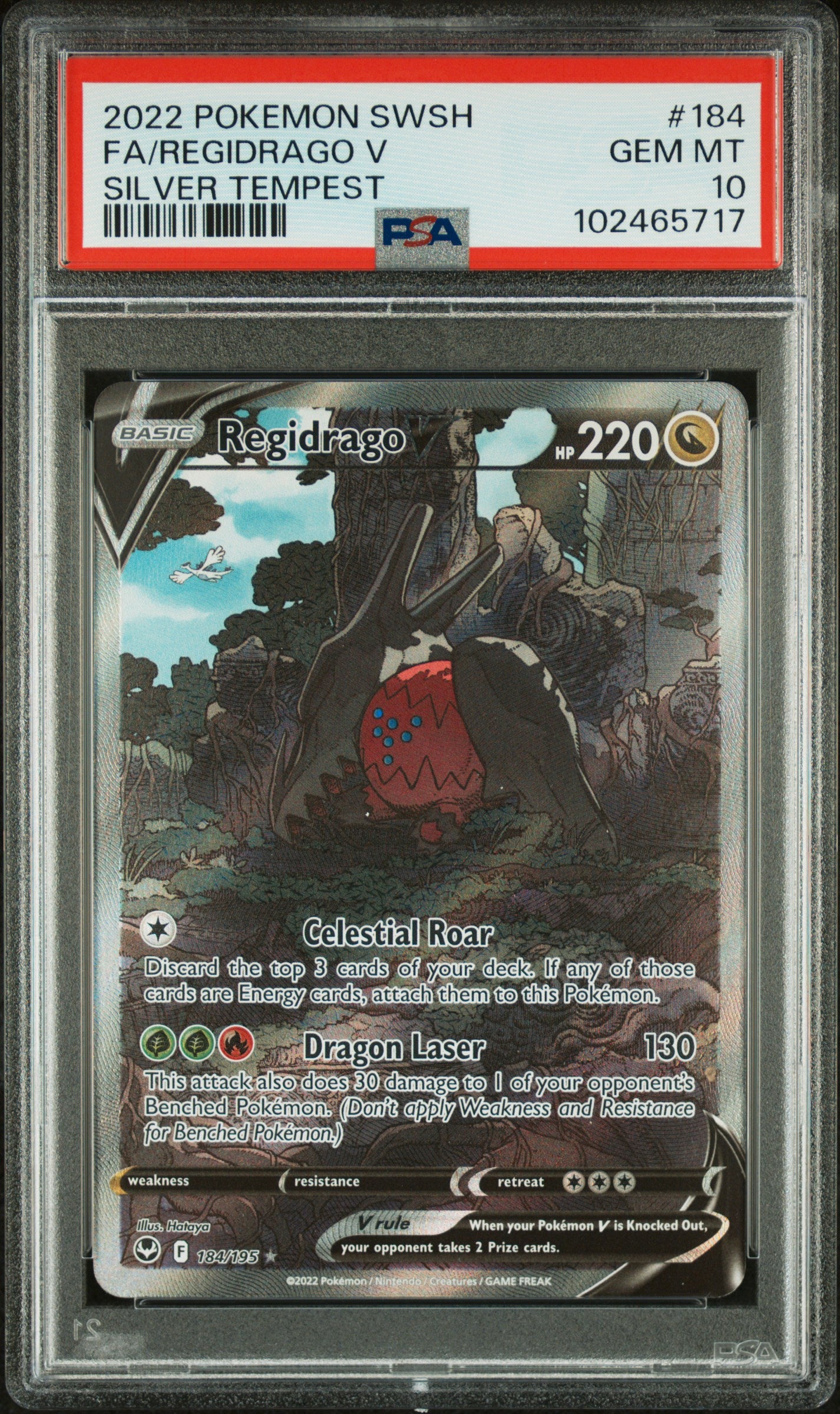 Regidrago V #184 PSA 10