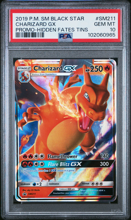 Charizard GX #SM211 PSA 10